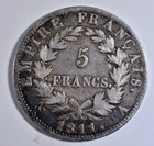 1811-a France Silver 5 Francs Napolean Km-694 1 Light Grafitti On Front bargain 