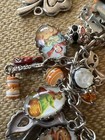 Vintage Charm Bracelet  Halloween Scary Day Of The Dead Boo