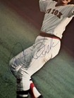 Carlton Fisk Signed 1976 Red Sox Yearbook Page Psa Aq63117 Hof Red Sox  pl 