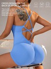 One-piece Yoga Jumpsuit Skinny Short Sportswear Woman Gym Clothing Workout   