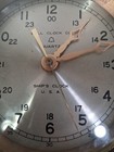 Vintage Ship s Bell Clock  heavy Brass  Case  Quartz  Running