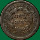 1851 Braided Hair Large Cent Choice Very Fine Vf  xf Coin  Scratch  36550