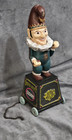 Vintage Joker Cast Iron Coin Bank Punch Five Cent Cigars Advertising