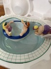 Lotus 1995 Chubby Chip And Dip Bowl Swimming Pool Party Hot Tub Ceramic Set Vtg