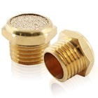 12 Pcs Pneumatic Sintered  Brass Air Pneumatic Muffler Silencer  Pneumatic Ex   