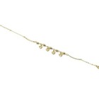 18k Layered Real Gold Filled Anklet Bracelet 