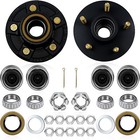 2 Sets Trailer Hub Kit 5 On 4 5   Trailer Axle Kit For 3500 Lbs 5 Lug Trailer Hu