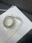 Dior Authentic 1     2 5cm wide White Satin Gold Embossed Ribbon- Sell By The Yard