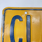 Vintage Oregon License Plate 1985 Tab Dkp 255 Yellow Black Metal Garadge Decore