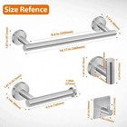 6 Pcs Bathroom Hardware Towel Bar Set -brushed Nickel Bathroom Accessories Set