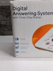 At t 1740 Digital Answering System With Time And Day Stamp - White