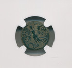 Judaea Caesarea Maritima  Domitian  Ad 81-96 Ae 18  Roman Empire  Ngc Ch f Rare 
