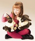 Folkmanis Puppets - 2268 Dutch Rabbit Hand Puppet Nwt  retired rare 