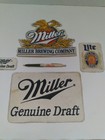 Vintage Miller Beer Patches 2 Large  2 Smaller Punk Rock Rockabilly Patches