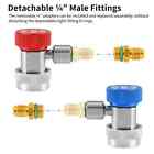 2pack R134a Quick Connector Adapter Coupler Auto Ac Manifold Gauge Low high Hvac