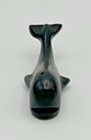 Vtg Hand Carved Wooden Whale Wood Figurine Small 3 1 2  Ocean Nautical Sea Life