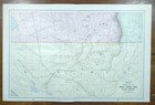 Antique 1893 Inyo Kern Tulare Counties California Map 22 x14  Old Bakersfield Ca