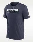 New Dallas Cowboys Nfl Football Soft Tri-blend Nike T-shirt Adult Men Sizes Nwt