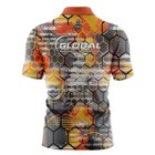 900 Global Fire Honeycomb Quick Ship Coolwick Sash Zip Bowling Jersey