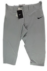 Nike New Dri-fit Gray Womens M Game Fastpitch 3 4 Softball Baseball Pants Cd8185