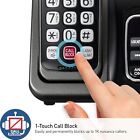 Panasonic Cordless Phone Answering Machine Expandable Call Block 2 Handset Black