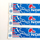 Set Of 3 Vintage 90 s Quebec Nordiques Nhl Hockey Bumper Sticker Decals New