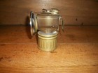 Vintage Justrite Miners Carbide Helmet Light Brass Pat No 115123
