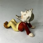 Vintage Japan Gnome Pixie Elf Ceramic Figurine With Bug On Forehead