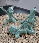 Three Vintage Kitschy Holland Mold Pixie Elves 