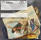  47 Antique Lot Of Victorian Scrap Etc Ephemera For Collecting Or Scrapbooking