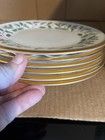 Lenox Christmas Holiday Gold Trim Holly Dimension 8  Salad Plates Set Of 6