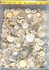 100  Vintage Angelic Sewing Buttons Mix Pearlized Iridescent White Ivory 3 Oz