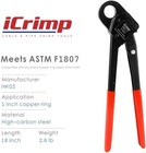 Angle Head Pex Pipe Crimping Tool For Copper Rings 1-inch Angle Single Crimper