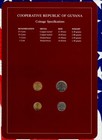 Coin Sets Of All Nations Guyana W  Card 1985 - 1986 Unc Brown Stamp 5 Cent 1986