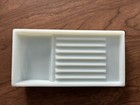 Vintage The American Cabinet Co  Dental Tool Tray  16 Milk Glass