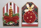 Christmas Gift Card Holders Handmade Slide-in Pocket Tags 4 Sewn Cards Journals
