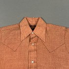 Vintage Stir Ups Western Shirt Mens Medium Pearl Snap Dagger Collar Cowboy 80s