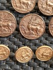 Stag Buck Hunting Country House Vintage Brass Blazer Replacement Button Set 13