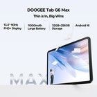 Doogee Tab G6 Max Android 16 Tablet 13 4 Inch Tablet 32gb 256gb 11000mah 8 Core