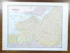 Vintage 1887 Brooklyn New York Map 14 x11  Old Antique Original Brooklyn Heights