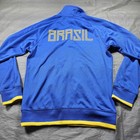 Nike Brazil Cbf Blue Yellow Full Zip Retro Era Track Jacket 2010-2011 Mens Small