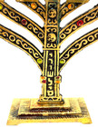 Vintage Judaica Jerusalem Jewish Hanukkah Menorah Judaism Israel Hebrew