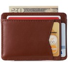 Alpine Swiss Men Rfid Safe Minimalist Front Pocket Wallet Leather Thin Card Case
