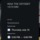 The Odyssey - Imax 70mm Tickets - Auto Nation Imax Ft  Lauderdale - July 16th