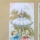 Vtg 2 Unused Sunshine Cards Best Wishes   Coming Your Way Get Well 3 5  X 8 