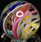  91   Gorgeous      Contemporary Glass Art Marbles Mint