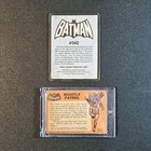 Batman Black Bat Topps  14  1966  - 2 Card Lot
