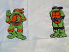 Lot 3 Hand Made Punch Needle Teenage Mutant Ninja Turtles Jacket Patch