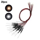 20pcs Prewired For Smd Led 0603 Warm White Light Emitting Diode 12v Diy Model