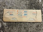 Sinclair Sun Visor Map Chicago 1960 Rare Americana Gas Oil Tom And Franks Statio
